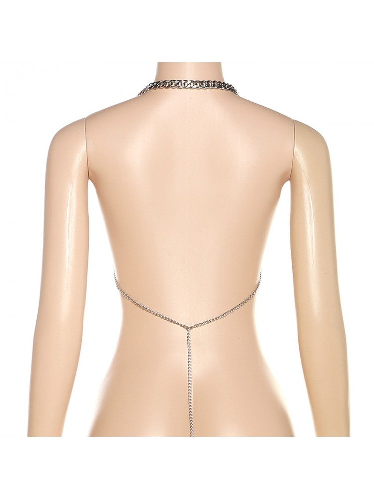 Women's Sexy Hollow Metal Chain Vest